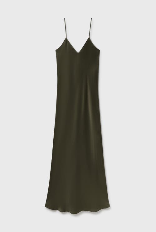 SILK LAUNDRY 90S SLIP DRESS PINE 