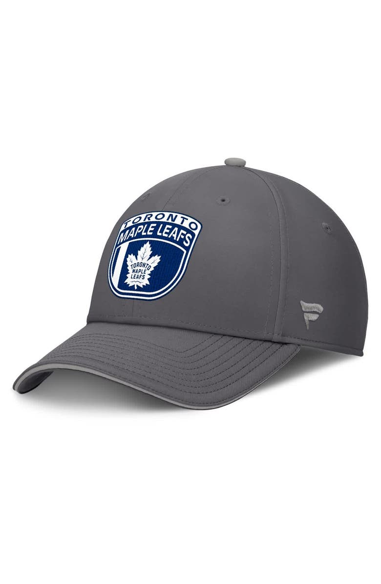 FANATICS Men's Fanatics Gray Toronto Maple Leafs Home Ice Flex Hat, Alternate, color,