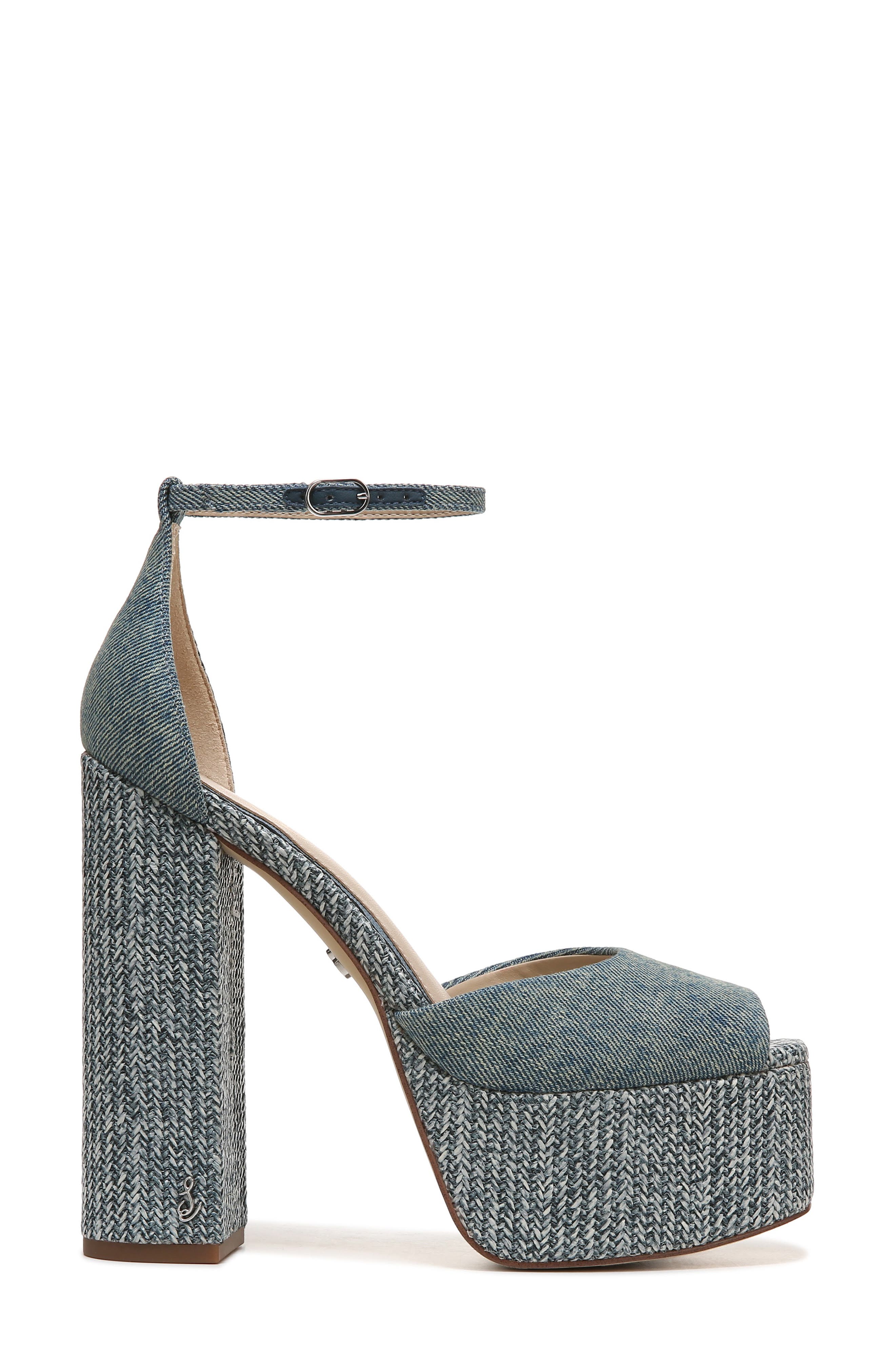 Kori Platform Sandal, Alternate, color, WASHED NEW BLUE