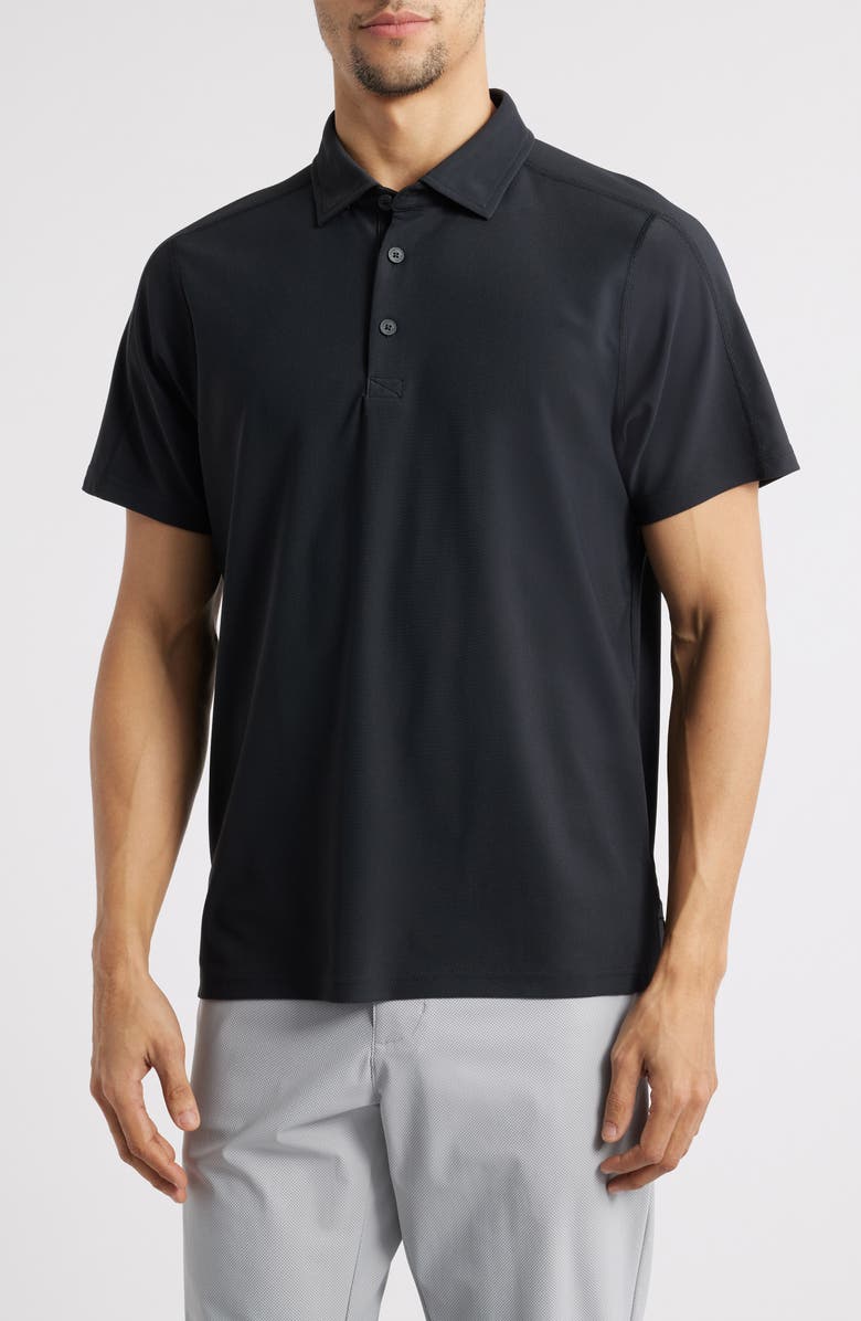 Rhone Regatta Piqué Performance Polo, Main, color, Black