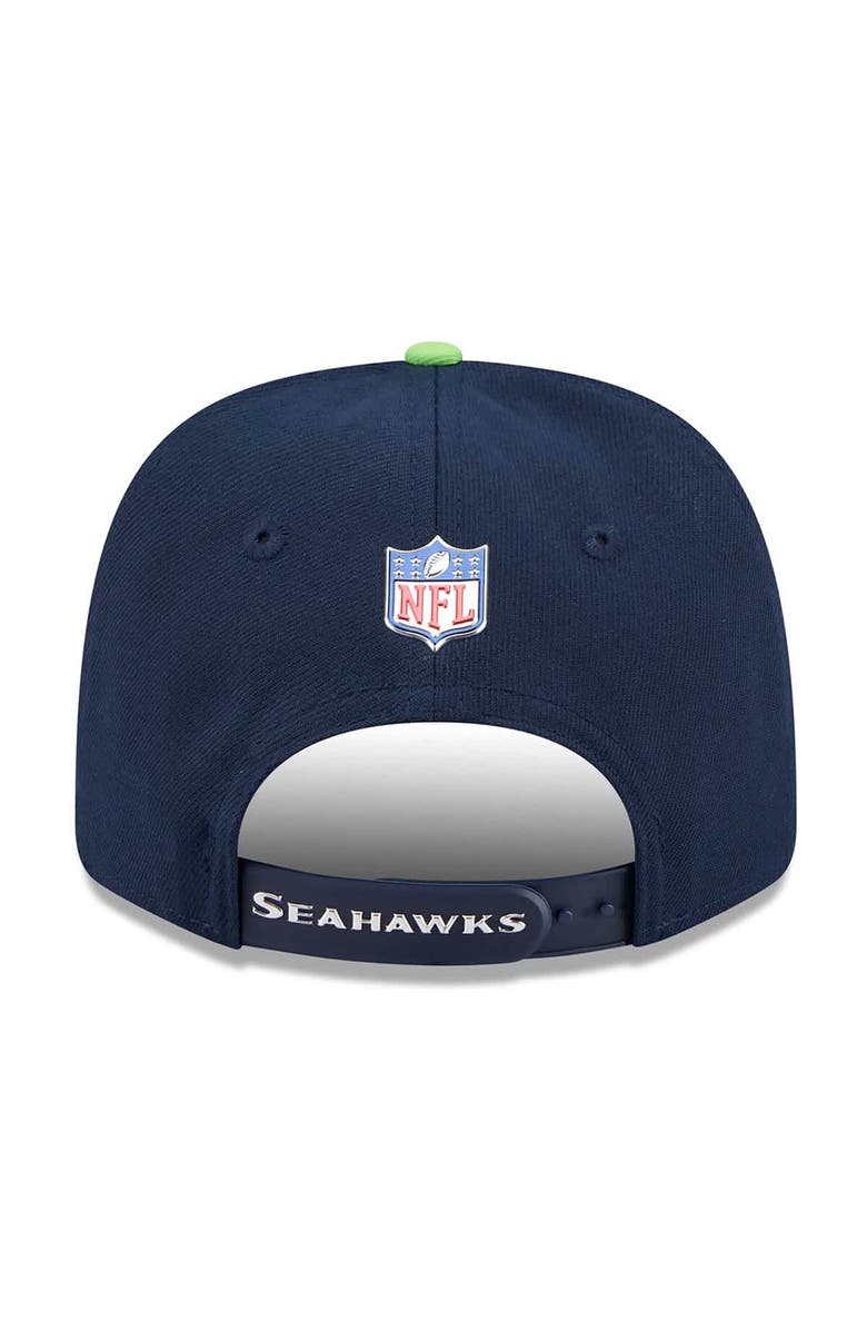 New Era Men's New Era  College Navy/Neon Green Seattle Seahawks 2026 NFL Draft 9SEVENTY Adjustable Hat, Alternate, color, College Navy