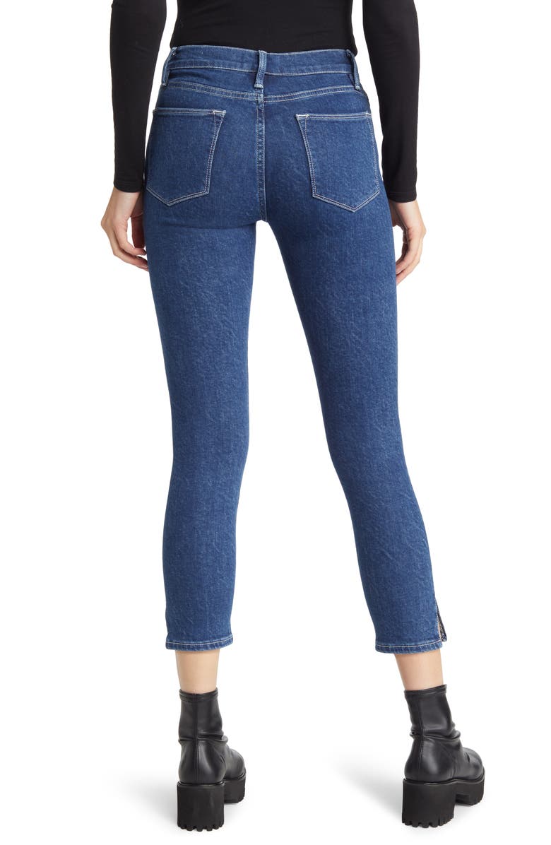 FRAME Le High Crop Skinny Jeans, Alternate, color, Orista