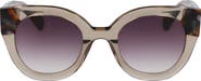 Longchamp Heritage 49mm Small Round Sunglasses