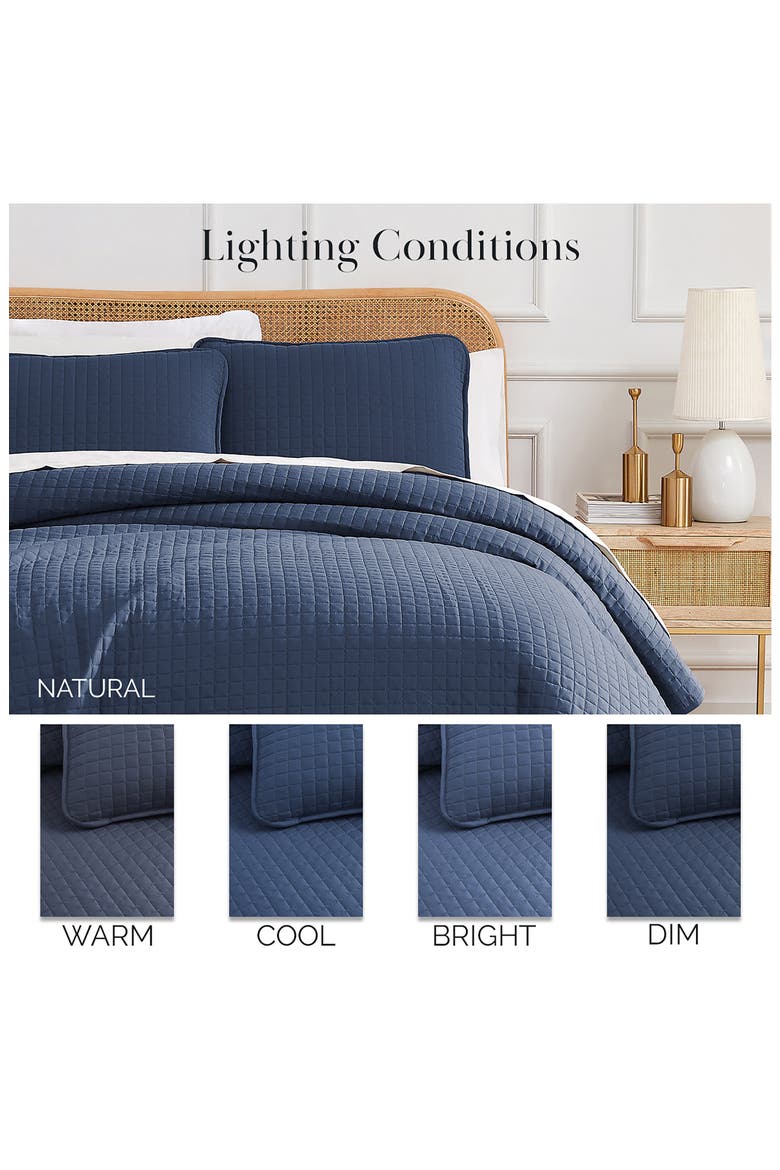 Vilano Springs Oversized Quilt Set, Alternate, color, DARK BLUE