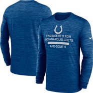 Nike Men's Nike Royal Indianapolis Colts Sideline Velocity Performance Long Sleeve T-Shirt
