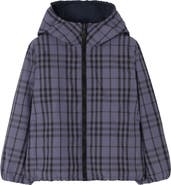 Burberry Reversible Check Hooded Jacket
