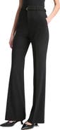 Vince Belted High Waist Flare Leg Pants