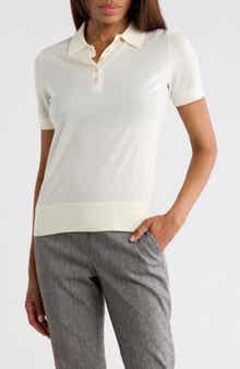 Theory Short Sleeve Wool Polo