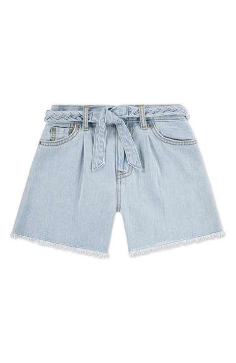 Pleated Skirty Denim Shorts (Toddler)