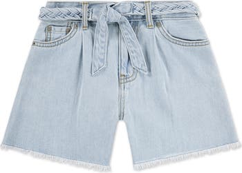 Kids' Floral Print Denim Shorts