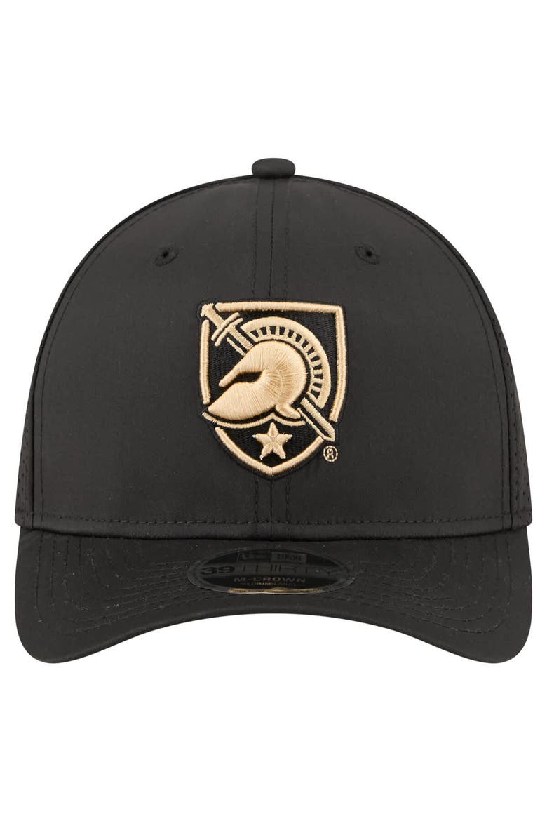 Men's New Era  Black Army Black Knights 39THIRTY M-Crown Flex Fit Hat, Alternate, color, Black