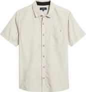 Roark Made to Fade Short Sleeve Cotton & Lyocell Button-Up Shirt