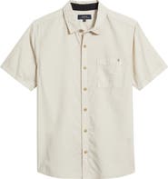 Roark Made to Fade Short Sleeve Cotton & Lyocell Button-Up Shirt