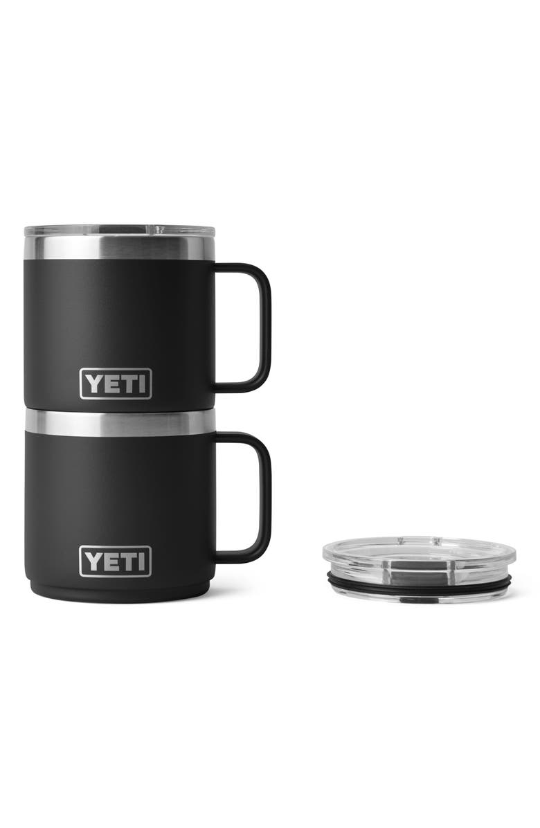 YETI Rambler 14-Ounce Stackable Mug, Alternate, color, Black