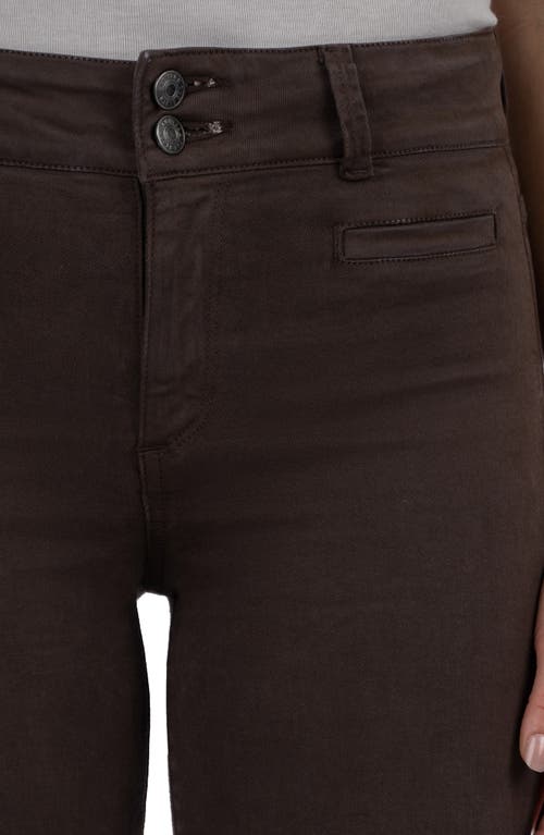 Kut From The Kloth Kelsey High Waist Kick Flare Jeans In Brown