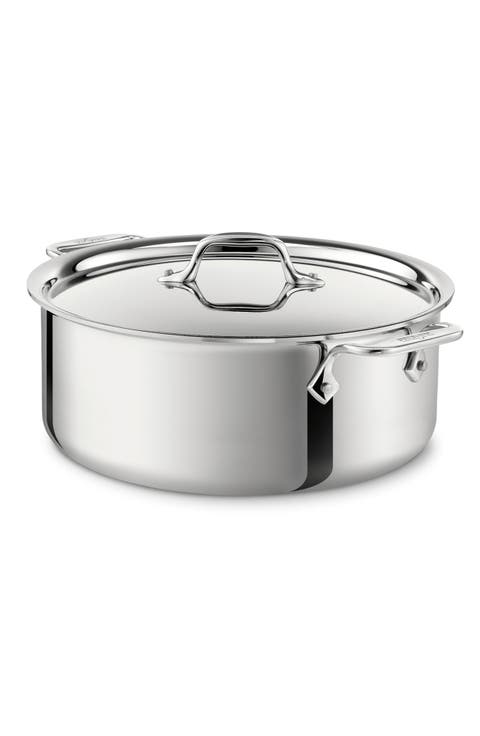 6-Quart Stainless Steel Stockpot with Lid