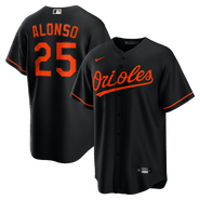Nike Men's Nike Pete Alonso Black Baltimore Orioles Alternate Replica Jersey