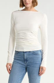 rag & bone Lucy Ruched Top