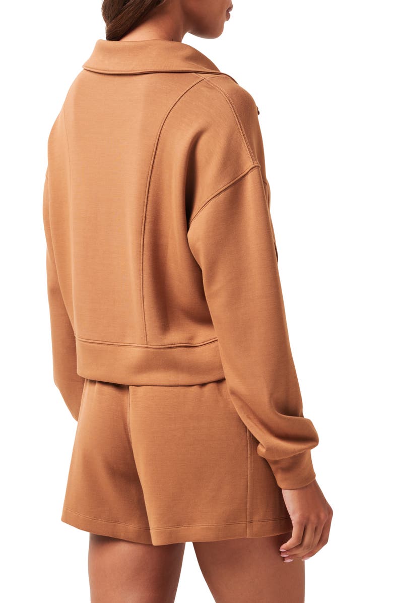 TravisMathew Skyloft Half Zip Top, Alternate, color, Chestnut