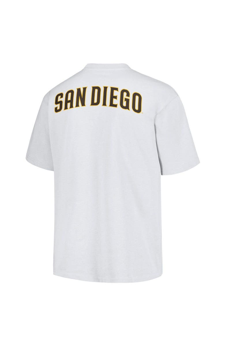 PLEASURES Men's PLEASURES White San Diego Padres Mascot T-Shirt, Alternate, color, White
