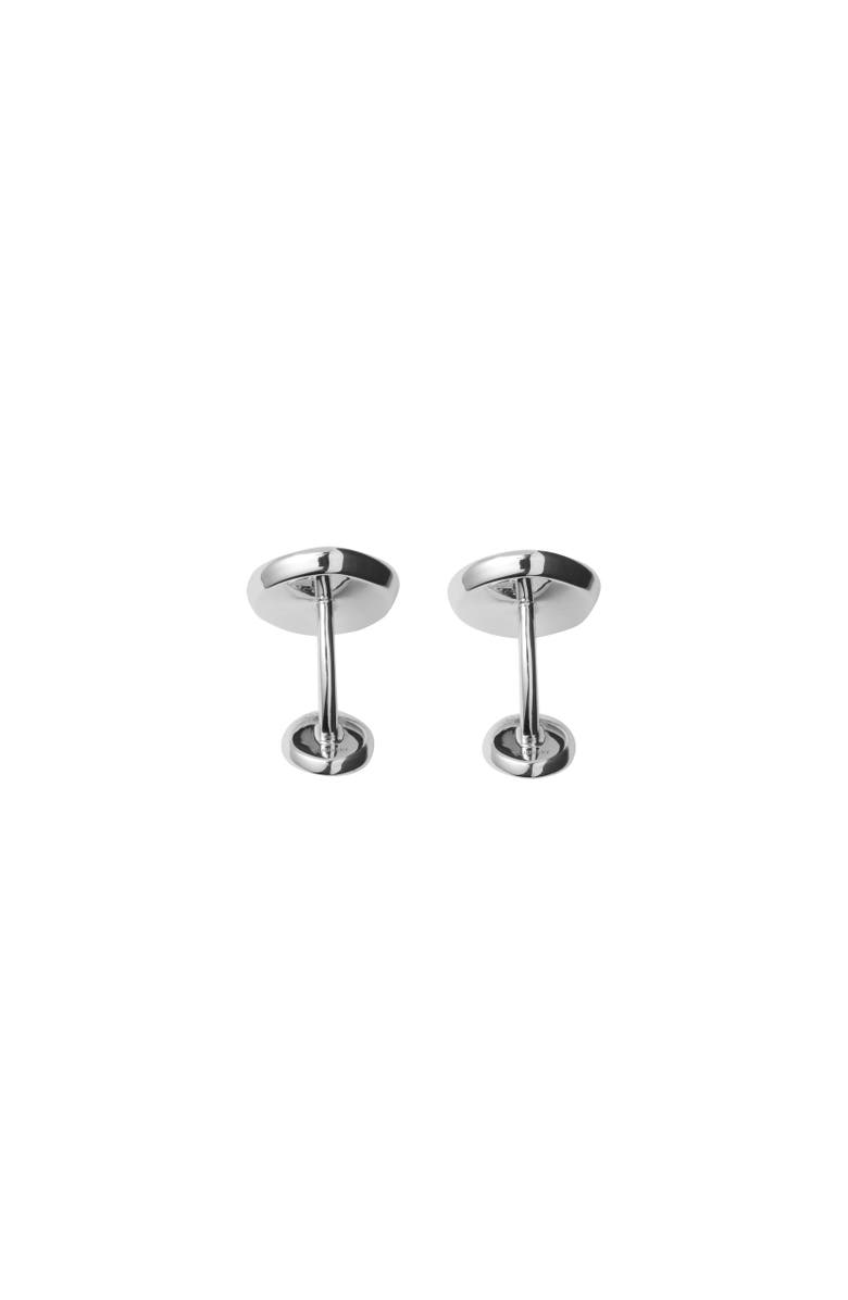 Burberry EKD Stamp Cufflinks, Alternate, color, Silver