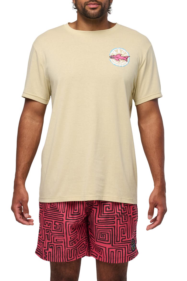 Aggro Logo Graphic T-Shirt, Main, color, SAND