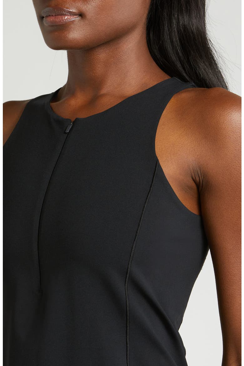 SPANXshape™ Get Moving Zip Front Dress, Alternate, color, VERY BLACK
