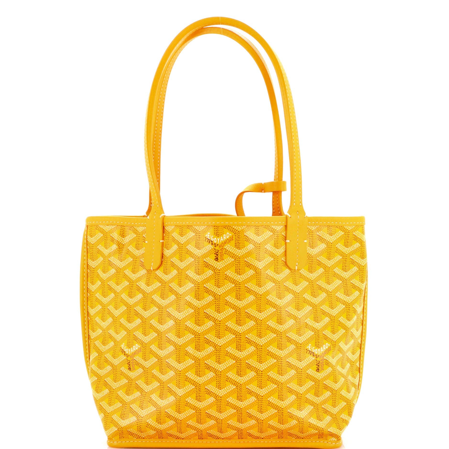 Pre-Owned Goyard Anjou Reversible Tote Coated Canvas Mini, Main, color, 