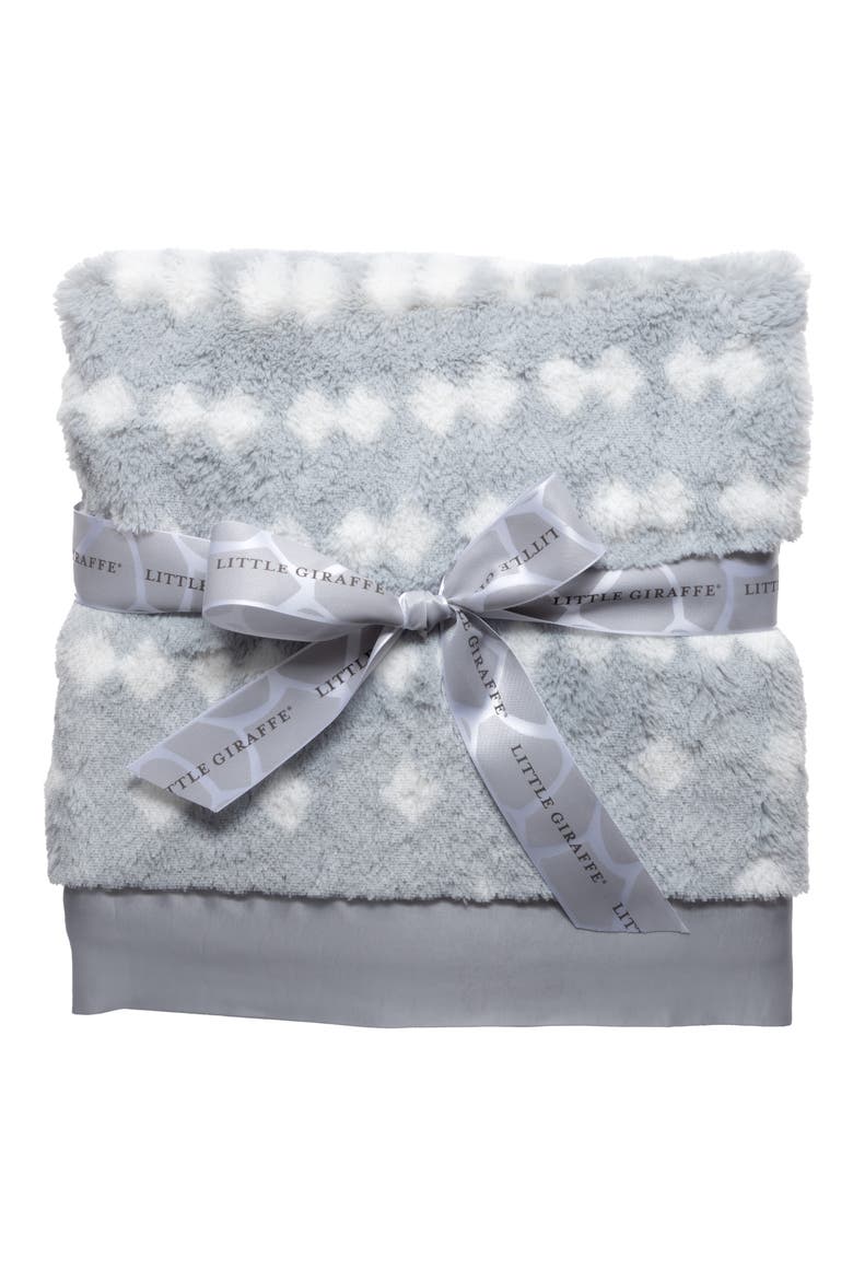 String of Pearls Luxe Baby Blanket, Main, color, SILVER