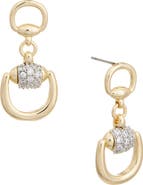 Juvell Cubic Zirconia Doorknocker Drop Earrings