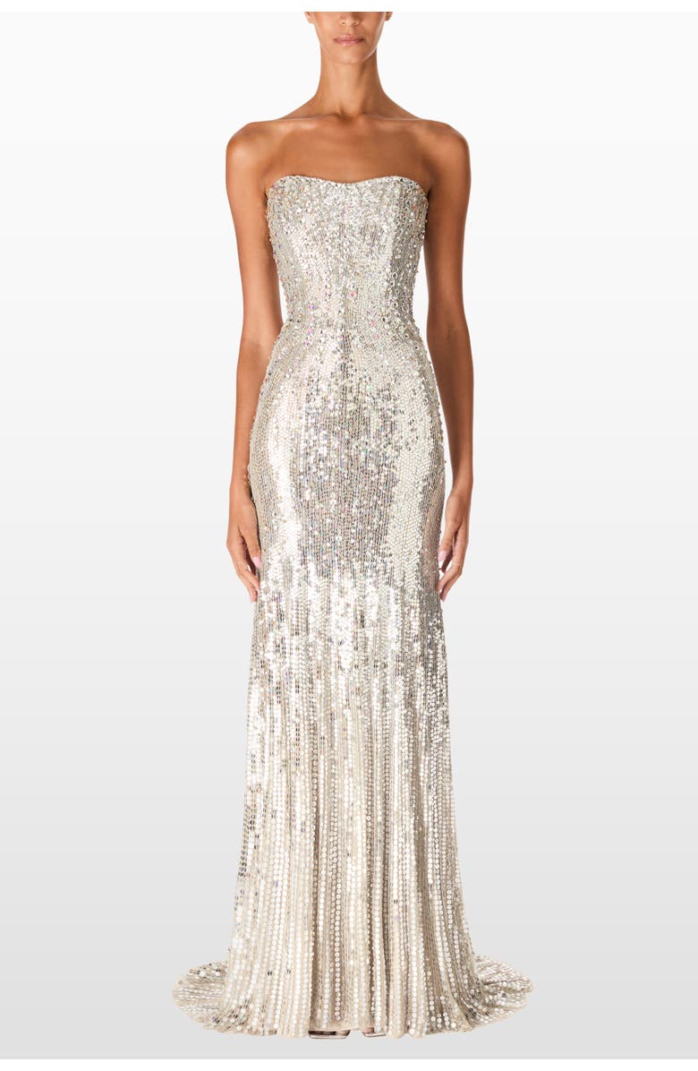 Jenny Packham Sarai Gown, Alternate, color, Almond
