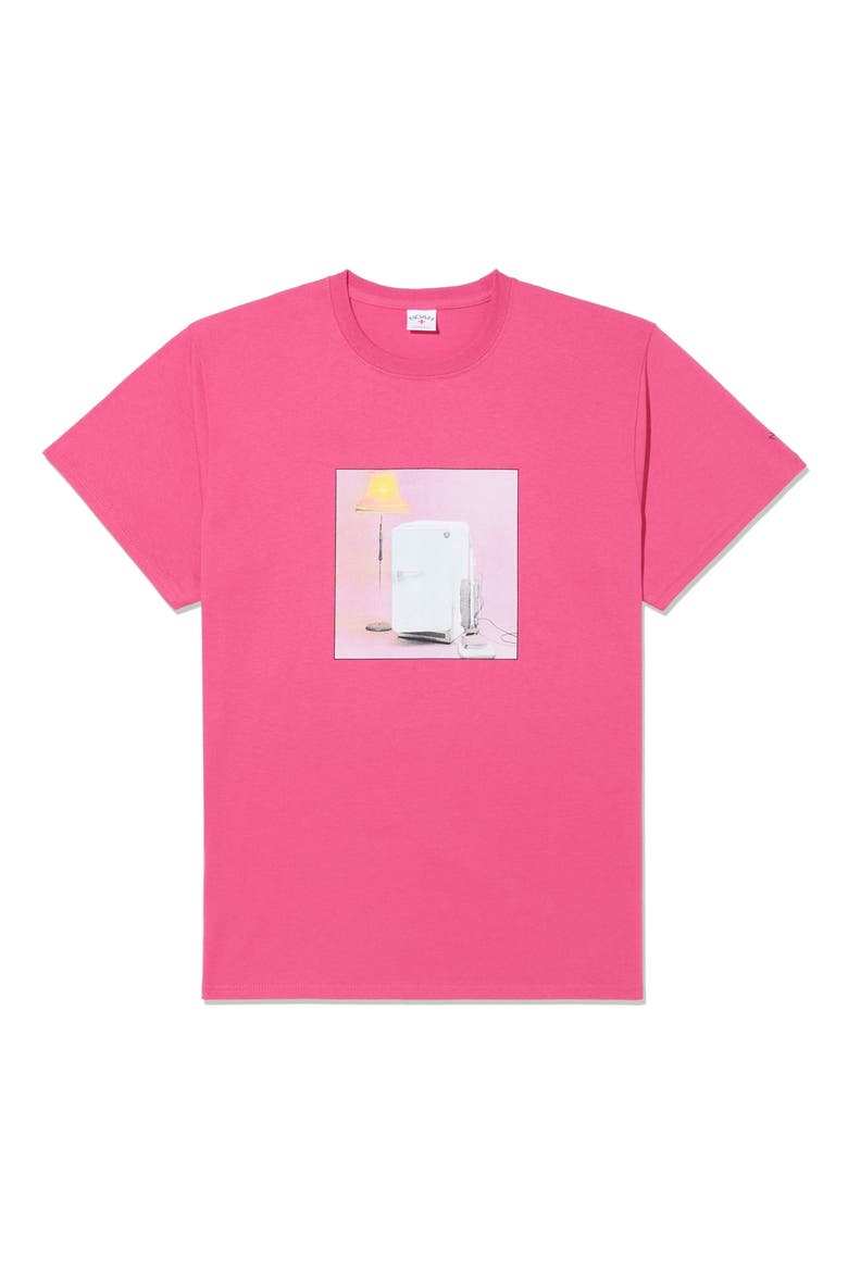x The Cure 'Three Imaginary Boys' Cotton Graphic T-Shirt, Main, color, PINK
