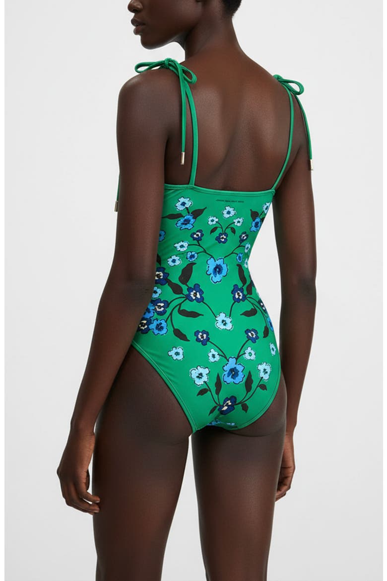 Eden Reversible One Piece Swimsuit, Alternate, color, Green