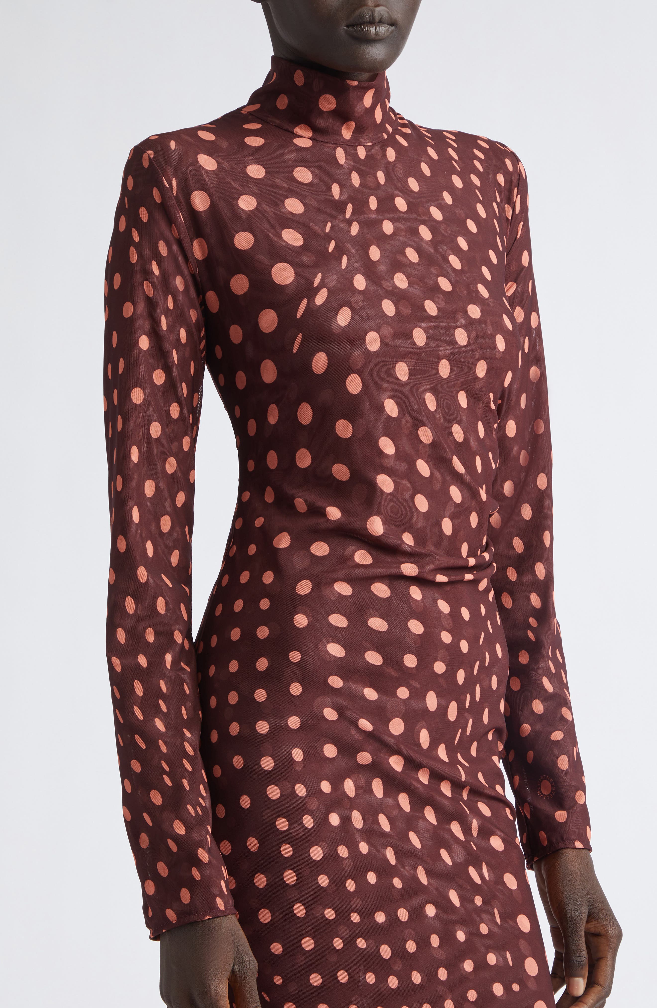 red long sleeve polka dot dress Good Graces Long Sleeve Mini Dress Red Dot