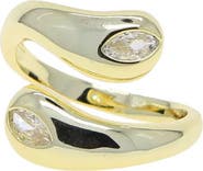 Mazin Jewels Mallorca Ring with Green Stones