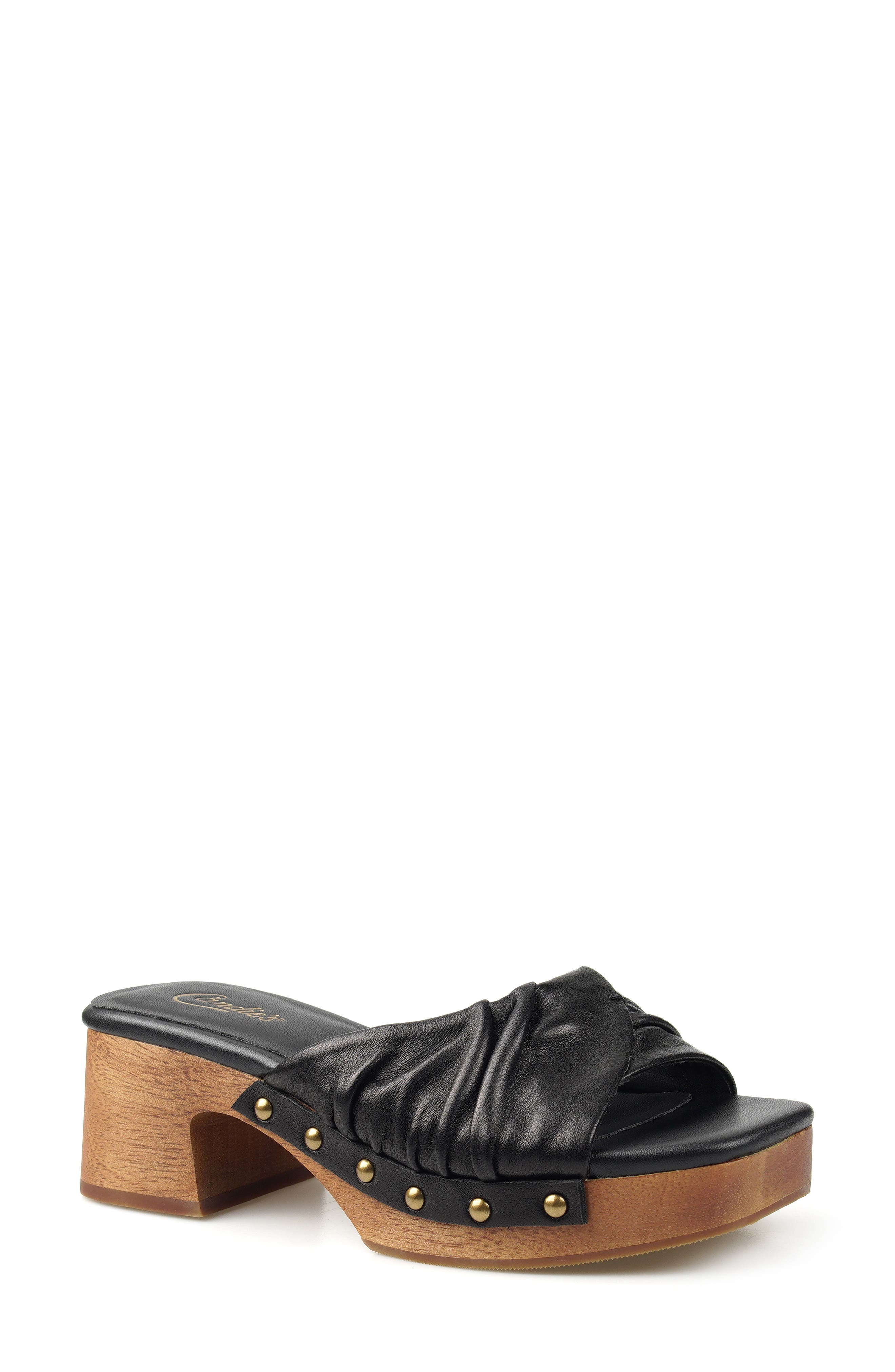 Platform Sandal, Main, color, BLKLT