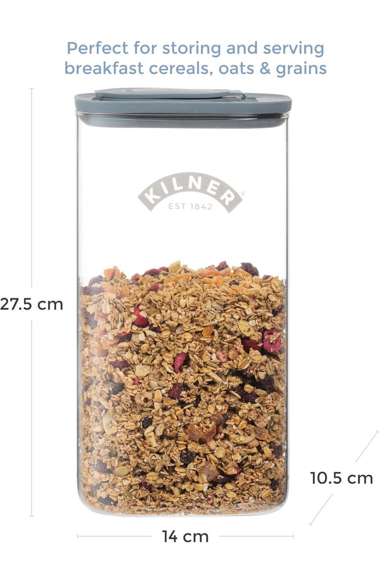 Kilner Fresh Storage Cereal Dispenser, Alternate, color, Clear