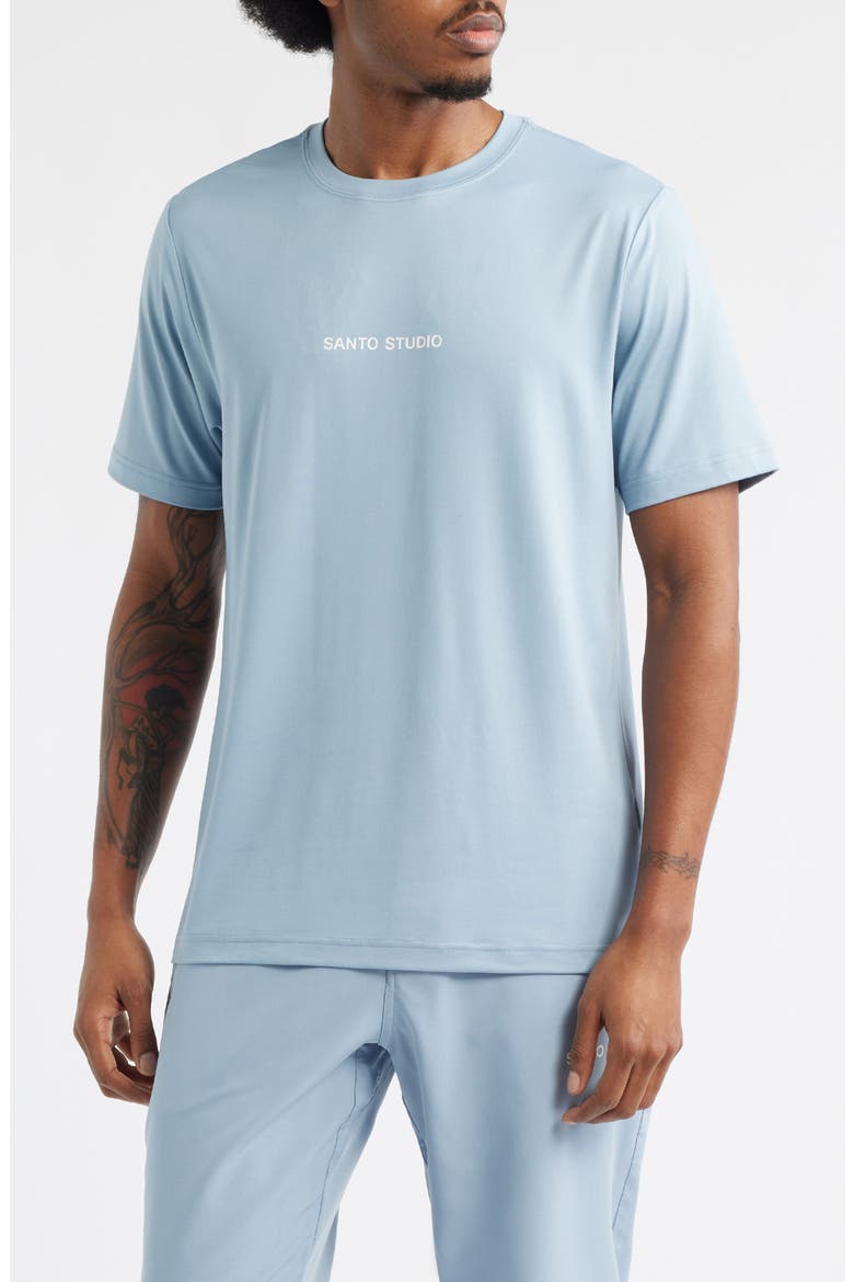 Tempo Haze Tech Logo Graphic T-Shirt, Main, color, BABY BLUE