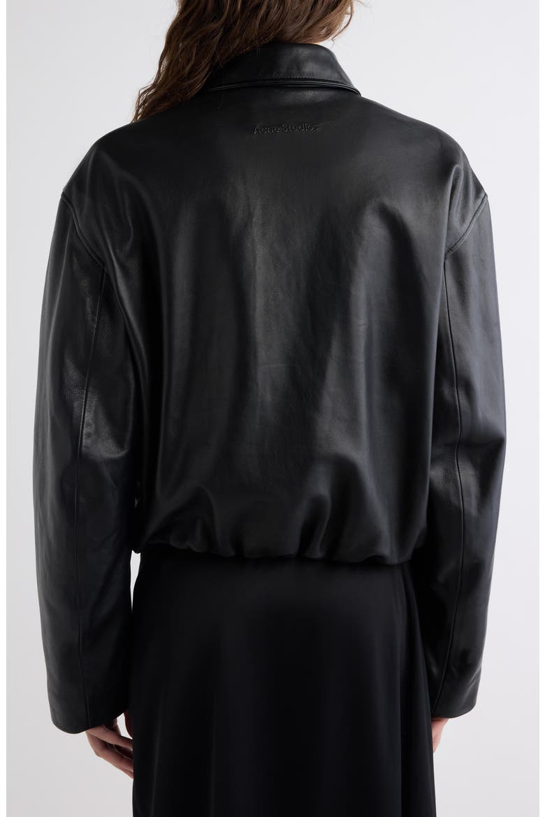 Lontea Leather Jacket, Alternate, color, BLACK