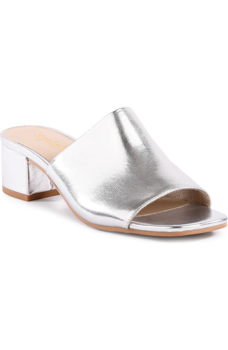 Seychelles Pepper Slide Sandal, Main, color, Silver
