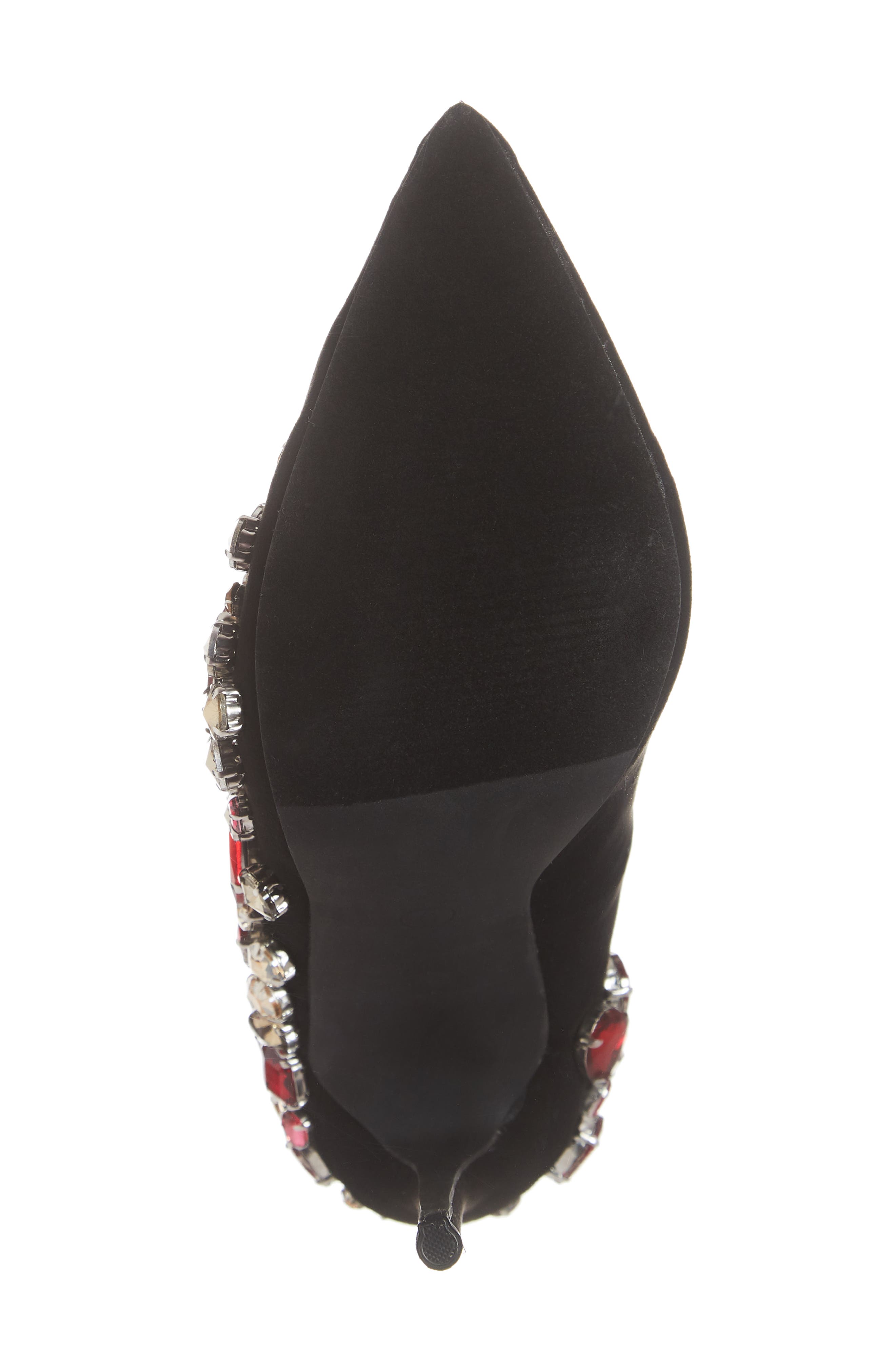 Peri Crystal Embellished Pump, Alternate, color, BLACK SUEDE