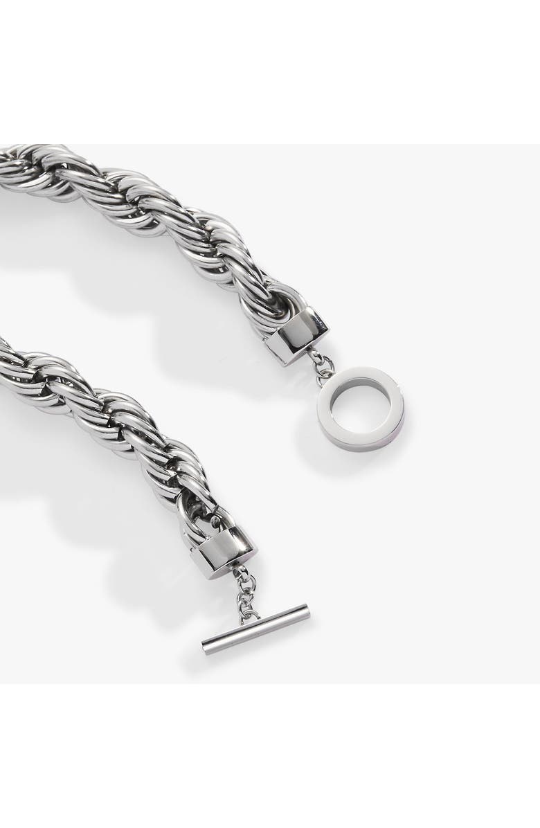 Alex and Ani Large Rope Chain Toggle Bracelet, Alternate, color, Silver