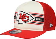 New Era Men's New Era  Cream/Red Kansas City Chiefs Banner A-Frame 9FIFTY Snapback Hat