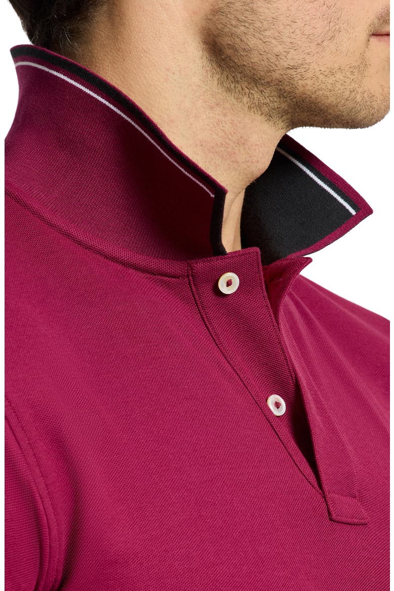 Oak City Piqué Polo, Alternate, color, CRIMSON