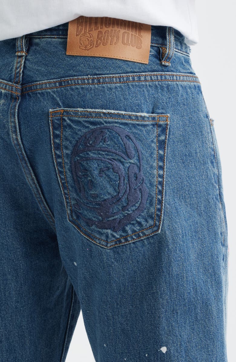 Billionaire Boys Club BB Geo Ripped Embroidered Jeans, Alternate, color, Astra