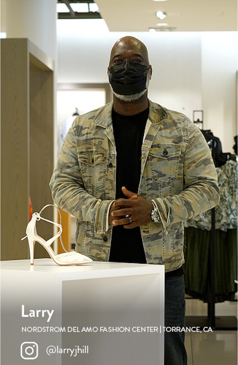 Anita Illusion Lace Cross Strap Pump, sales video thumbnail