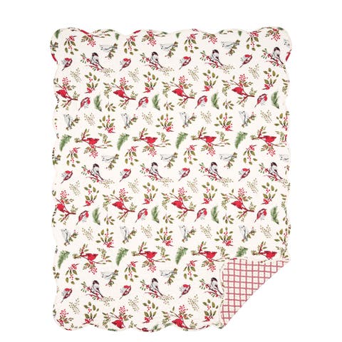 Sprig Birds 48" x 60" Throw Blanket