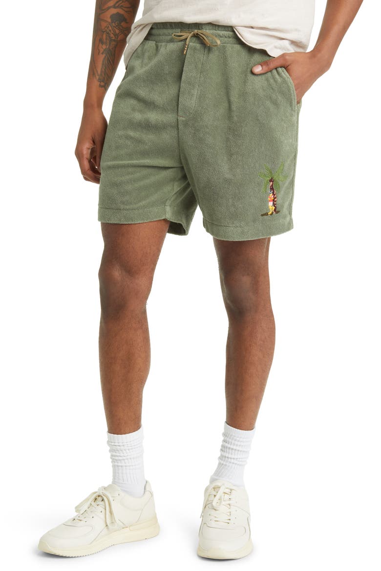 Terry Cloth Bermuda Shorts, Main, color, 0115-ARMY