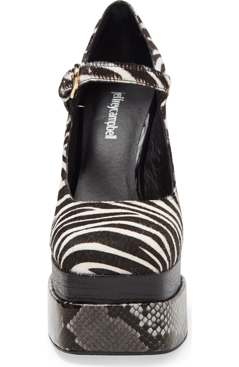 Jeffrey Campbell Chillin Genuine Calf Hair Platform Pump, Alternate, color,