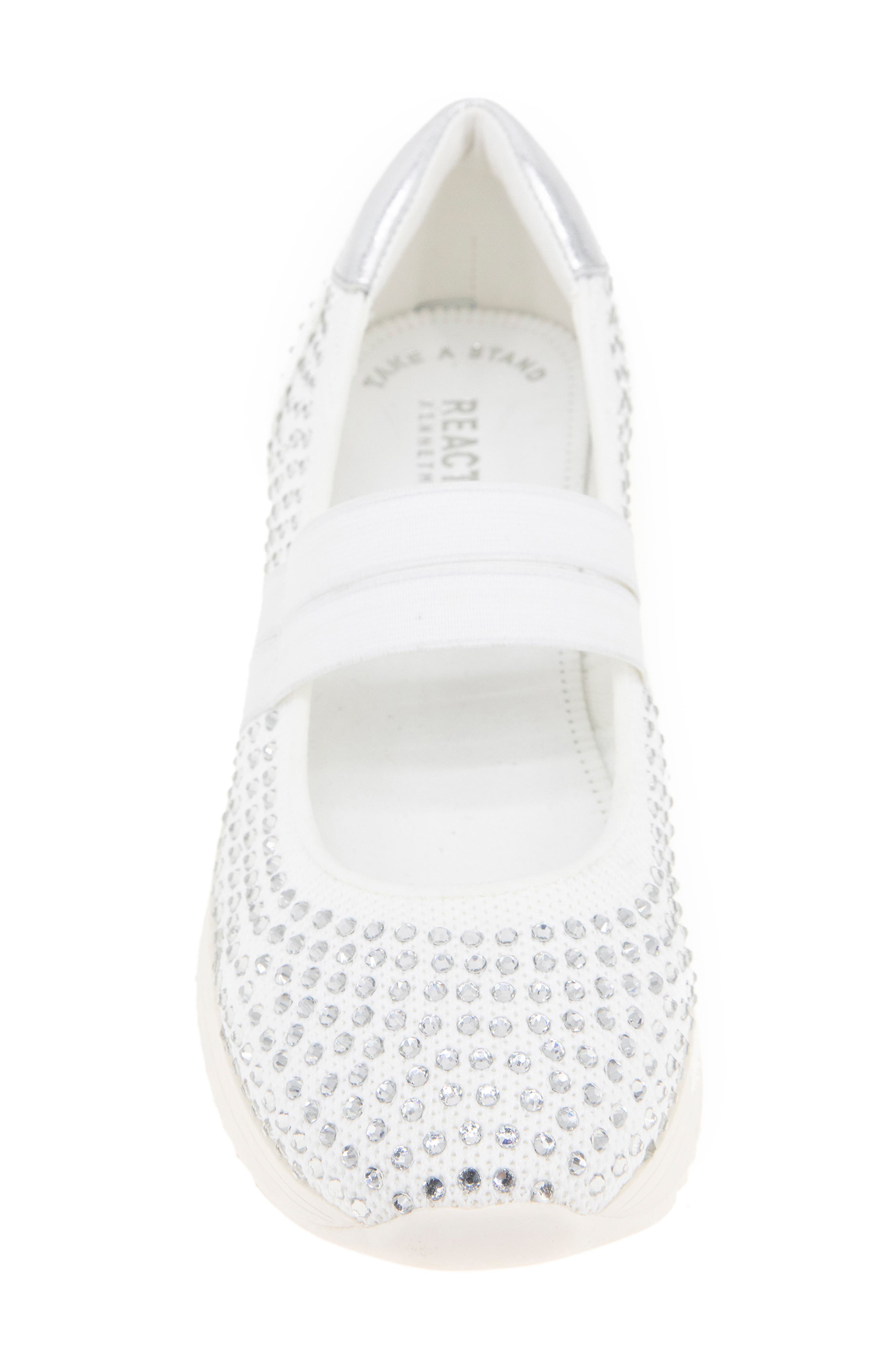 Caldwell Rhinestone Flat, Alternate, color, WHITE KNIT